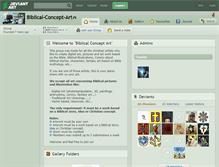 Tablet Screenshot of biblical-concept-art.deviantart.com