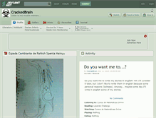 Tablet Screenshot of crackedbrain.deviantart.com