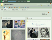 Tablet Screenshot of charlotte-rhubarb.deviantart.com