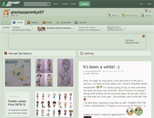 Tablet Screenshot of preciousserenity657.deviantart.com