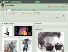 Tablet Screenshot of exx-oddman.deviantart.com