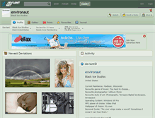 Tablet Screenshot of environaut.deviantart.com