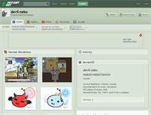 Tablet Screenshot of devil-neko.deviantart.com