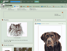 Tablet Screenshot of ckartpage.deviantart.com