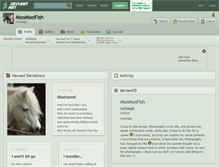Tablet Screenshot of moomoofish.deviantart.com