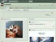 Tablet Screenshot of kurocherub.deviantart.com