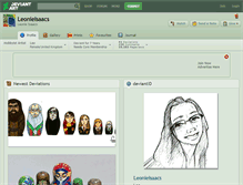 Tablet Screenshot of leonieisaacs.deviantart.com