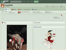 Tablet Screenshot of kreyyzkitty.deviantart.com