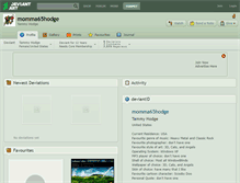 Tablet Screenshot of momma65hodge.deviantart.com