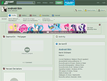 Tablet Screenshot of android-skin.deviantart.com