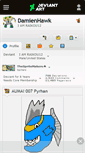 Mobile Screenshot of damienhawk.deviantart.com