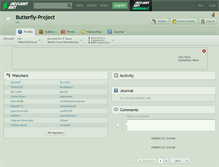 Tablet Screenshot of butterfly-project.deviantart.com
