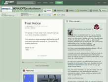 Tablet Screenshot of novasoftproductions.deviantart.com