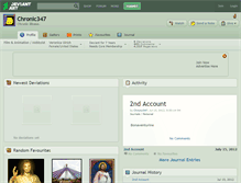 Tablet Screenshot of chronic347.deviantart.com