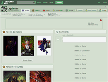 Tablet Screenshot of capjames.deviantart.com