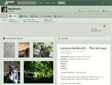 Tablet Screenshot of meylinnart.deviantart.com