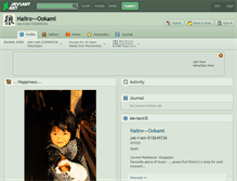 Tablet Screenshot of haiiro---ookami.deviantart.com