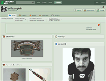 Tablet Screenshot of evil-pumpkin.deviantart.com