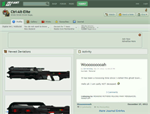 Tablet Screenshot of ctrl-alt-elite.deviantart.com