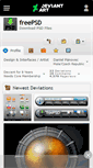 Mobile Screenshot of freepsd.deviantart.com