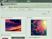 Tablet Screenshot of diamondthenightmaren.deviantart.com
