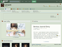 Tablet Screenshot of hydropeek.deviantart.com