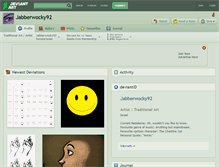 Tablet Screenshot of jabberwocky92.deviantart.com