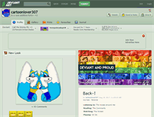 Tablet Screenshot of cartoonlover307.deviantart.com