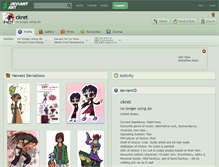 Tablet Screenshot of ckret.deviantart.com