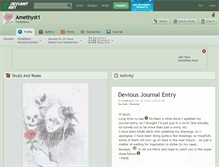 Tablet Screenshot of amethyst1.deviantart.com