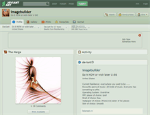 Tablet Screenshot of imagebuilder.deviantart.com