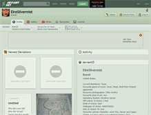 Tablet Screenshot of eiresilvermist.deviantart.com