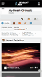 Mobile Screenshot of my-heart-of-music.deviantart.com
