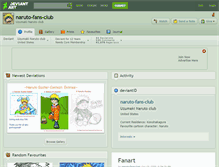Tablet Screenshot of naruto-fans-club.deviantart.com