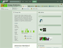 Tablet Screenshot of kreepy-kreetures.deviantart.com