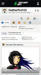 Mobile Screenshot of featherfire520.deviantart.com