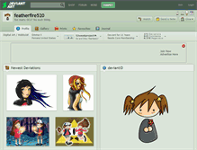 Tablet Screenshot of featherfire520.deviantart.com