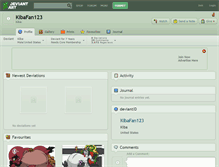 Tablet Screenshot of kibafan123.deviantart.com