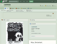 Tablet Screenshot of crashtinkle.deviantart.com
