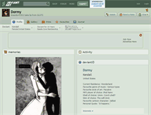 Tablet Screenshot of dormy.deviantart.com