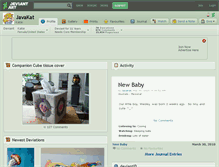 Tablet Screenshot of javakat.deviantart.com