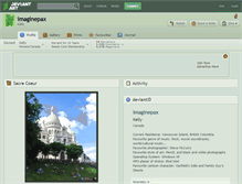 Tablet Screenshot of imaginepax.deviantart.com