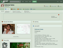 Tablet Screenshot of kokonoe-sama.deviantart.com