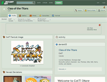 Tablet Screenshot of class-of-the-titans.deviantart.com