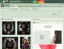 Tablet Screenshot of hideall.deviantart.com