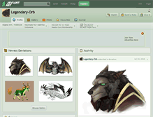 Tablet Screenshot of legendary-orb.deviantart.com