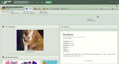 Desktop Screenshot of bunnylovescarrot.deviantart.com