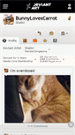 Mobile Screenshot of bunnylovescarrot.deviantart.com