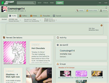 Tablet Screenshot of cosmoangel14.deviantart.com