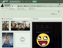 Tablet Screenshot of procrust.deviantart.com